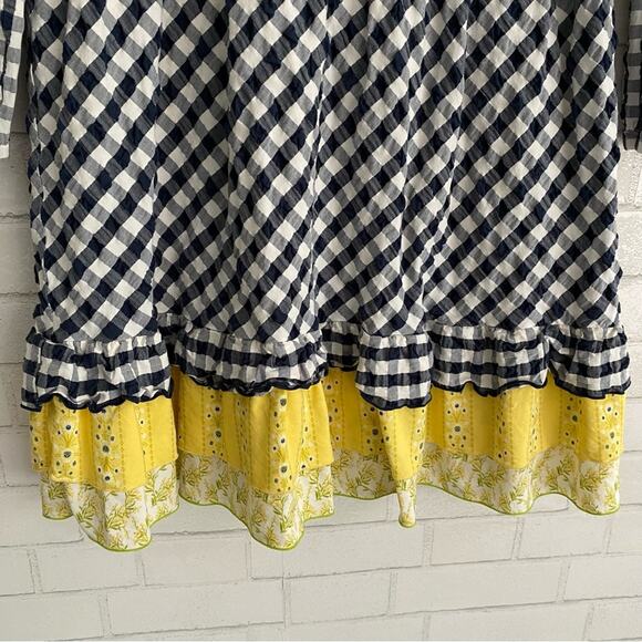 Matilda Jane Enchanted Garden Gingham and Giggles Textured Dress Size 14 - Picture 8 of 15